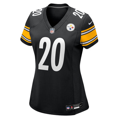 Kaleb Johnson 20 Pittsburgh Steelers Women's Team Game Jersey - Black