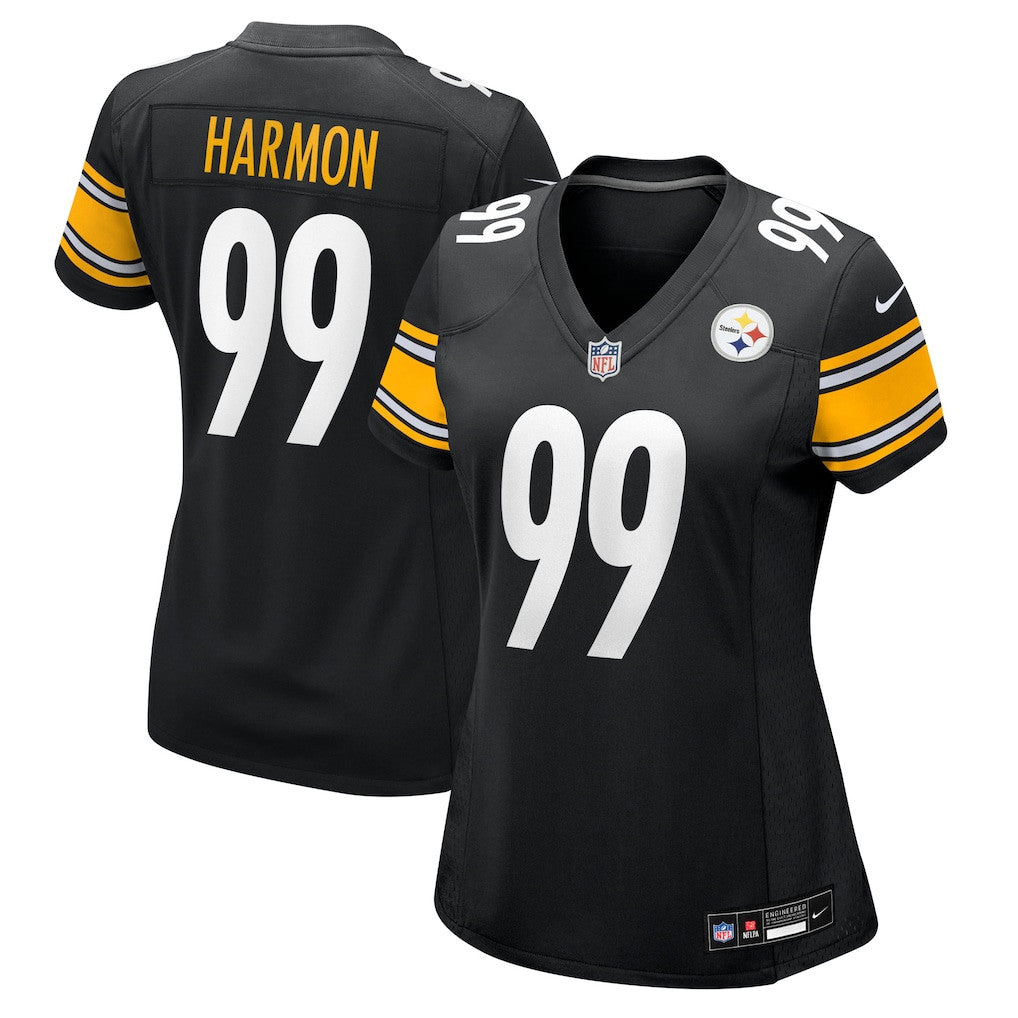 Derrick Harmon 99 Pittsburgh Steelers Women's Team Game Jersey - Black