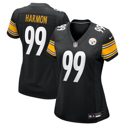 Derrick Harmon 99 Pittsburgh Steelers Women's Team Game Jersey - Black