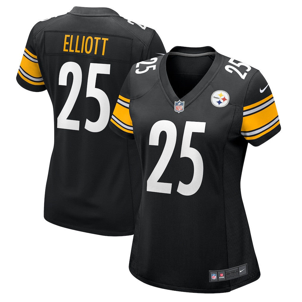 DeShon Elliott 25 Pittsburgh Steelers Women's Team Game Jersey - Black