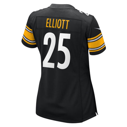 DeShon Elliott 25 Pittsburgh Steelers Women's Team Game Jersey - Black
