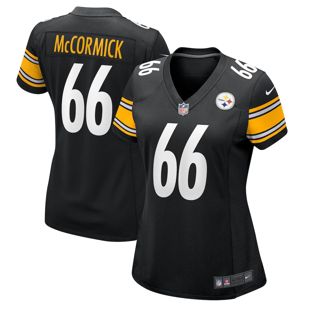 Mason McCormick 66 Pittsburgh Steelers Women's Team Game Jersey - Black