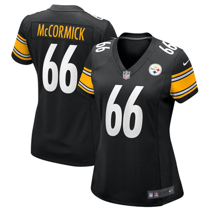 Mason McCormick 66 Pittsburgh Steelers Women's Team Game Jersey - Black