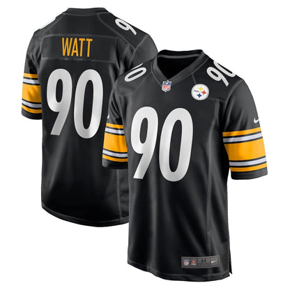 T.J. Watt 90 Pittsburgh Steelers Team Game Men Jersey - Black