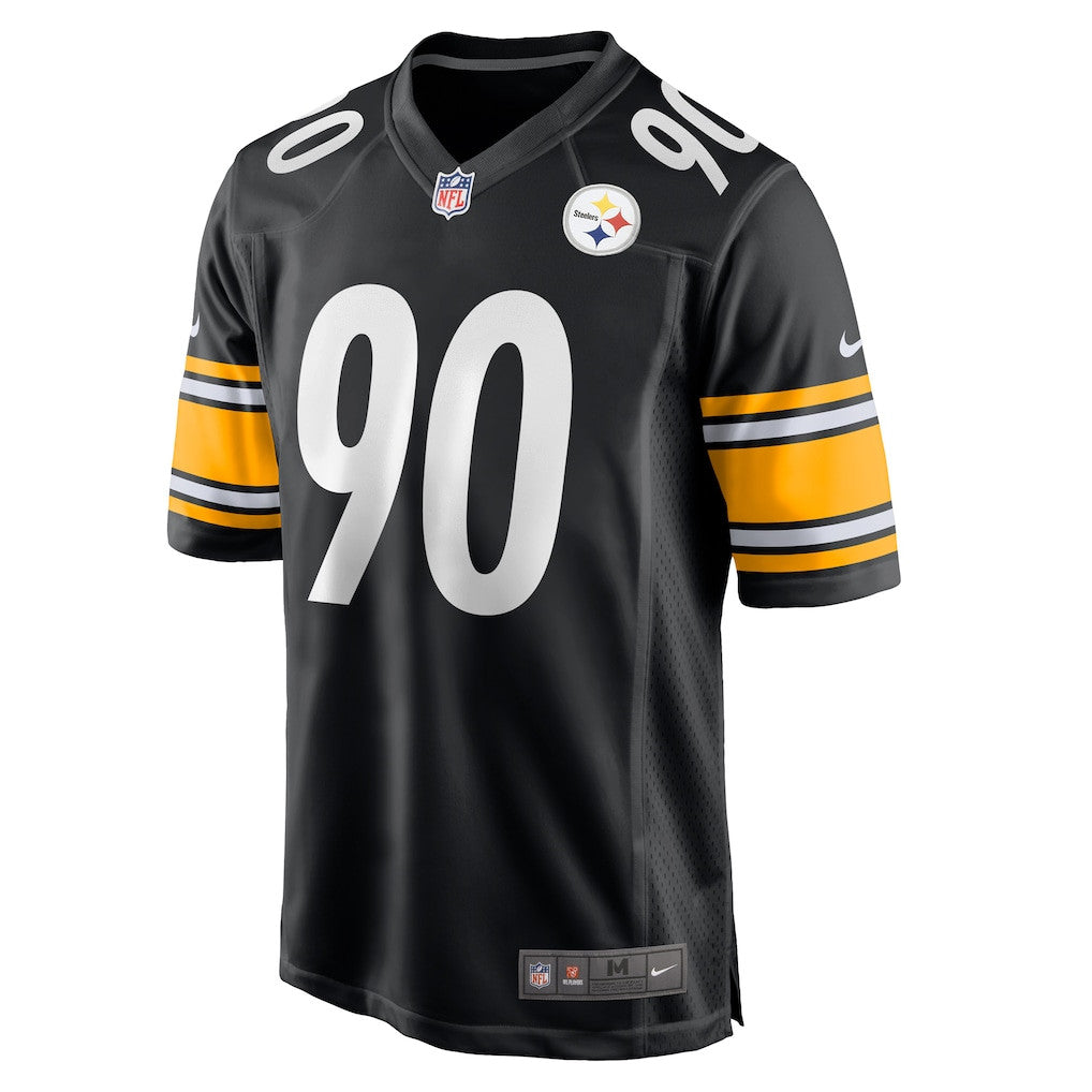 T.J. Watt 90 Pittsburgh Steelers Team Game Men Jersey - Black
