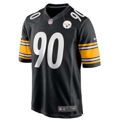T.J. Watt 90 Pittsburgh Steelers Team Game Men Jersey - Black