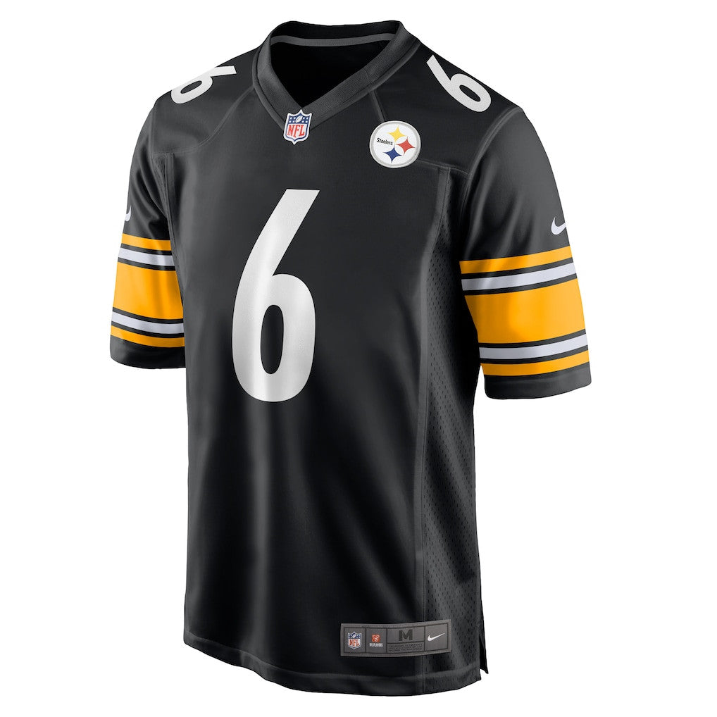 Patrick Queen 6 Pittsburgh Steelers Team Game Men Jersey - Black
