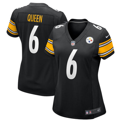 Patrick Queen 6 Pittsburgh Steelers Women's Team Game Jersey - Black