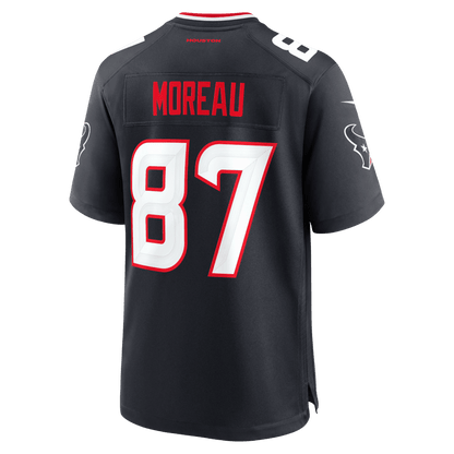 Foster Moreau 87 Houston Texans Team Game Men Jersey - Navy