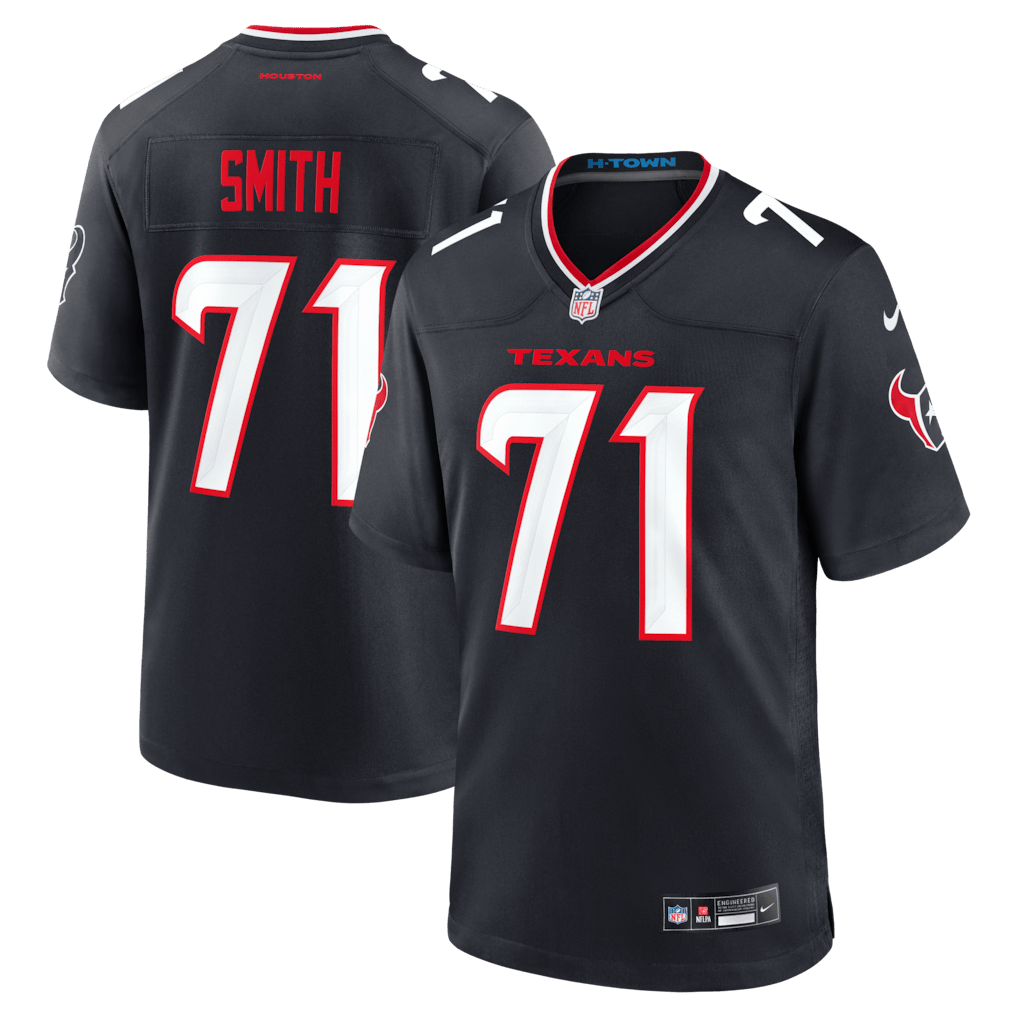 Braden Smith 71 Houston Texans Team Game Men Jersey - Navy
