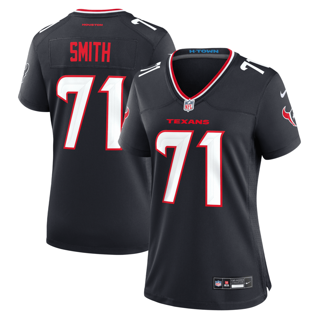 Braden Smith 71 Houston Texans Women's Team Game Jersey - Navy