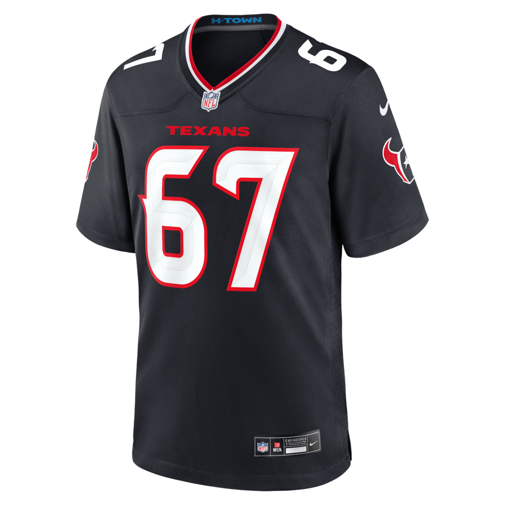 Evan Brown 67 Houston Texans Team Game Men Jersey - Navy