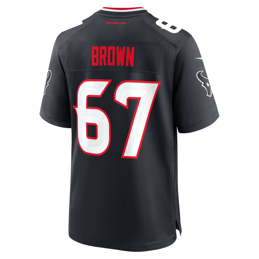 Evan Brown 67 Houston Texans Team Game Men Jersey - Navy