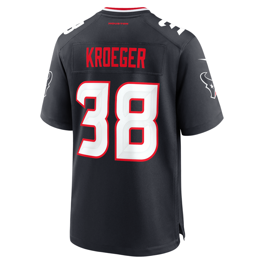 Kai Kroeger 38 Houston Texans Team Game Men Jersey - Navy
