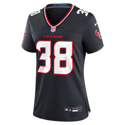 Kai Kroeger 38 Houston Texans Women's Team Game Jersey - Navy