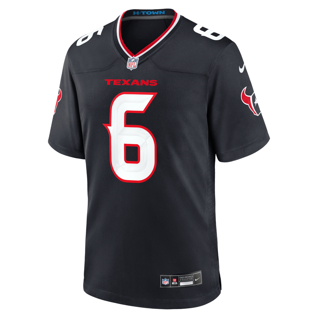 Reed Blankenship 6 Houston Texans Team Game Men Jersey - Navy