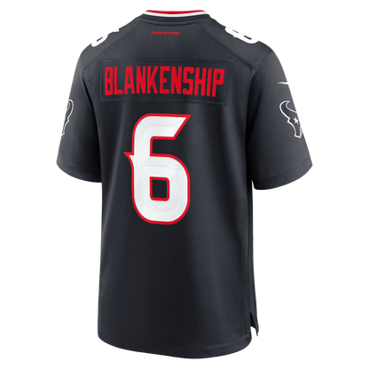 Reed Blankenship 6 Houston Texans Team Game Men Jersey - Navy