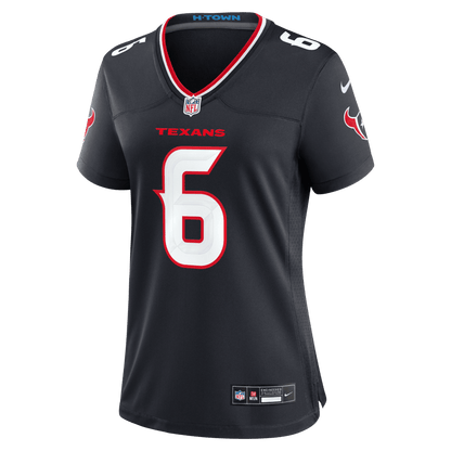 Reed Blankenship 6 Houston Texans Women's Team Game Jersey - Navy