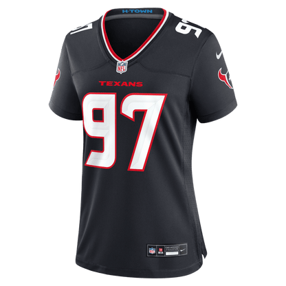 Dominique Robinson 97 Houston Texans Women's Team Game Jersey - Navy