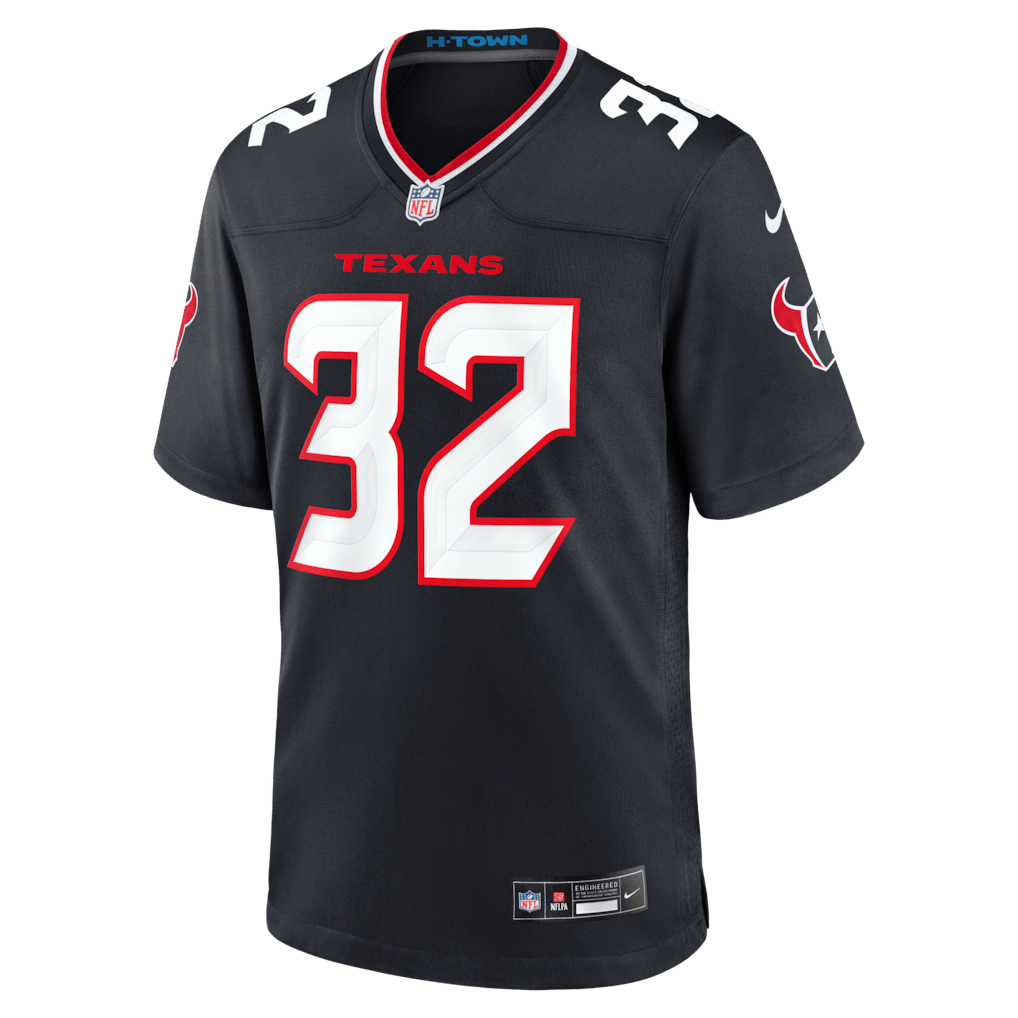 David Montgomery 32 Houston Texans Team Game Men Jersey - Navy