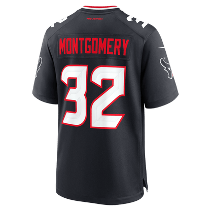 David Montgomery 32 Houston Texans Team Game Men Jersey - Navy