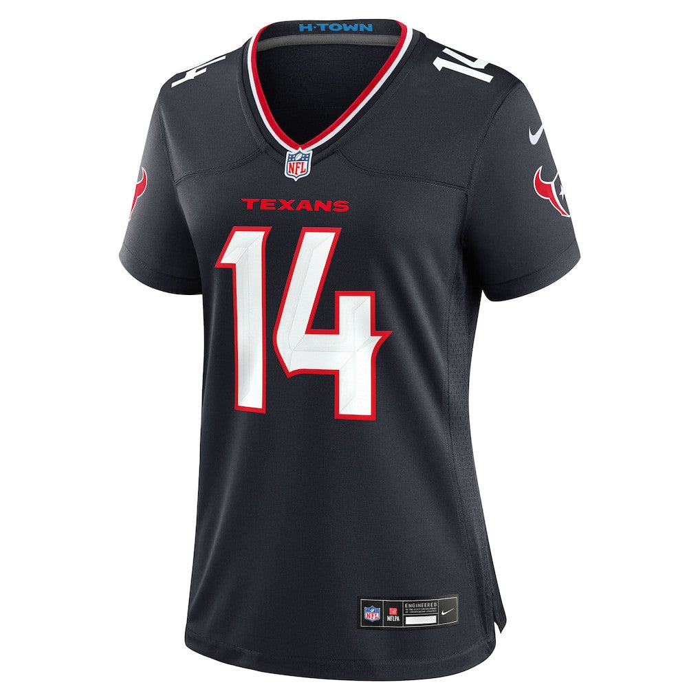 Jaylin Noel 14 Houston Texans Women's Team Game Jersey - Navy