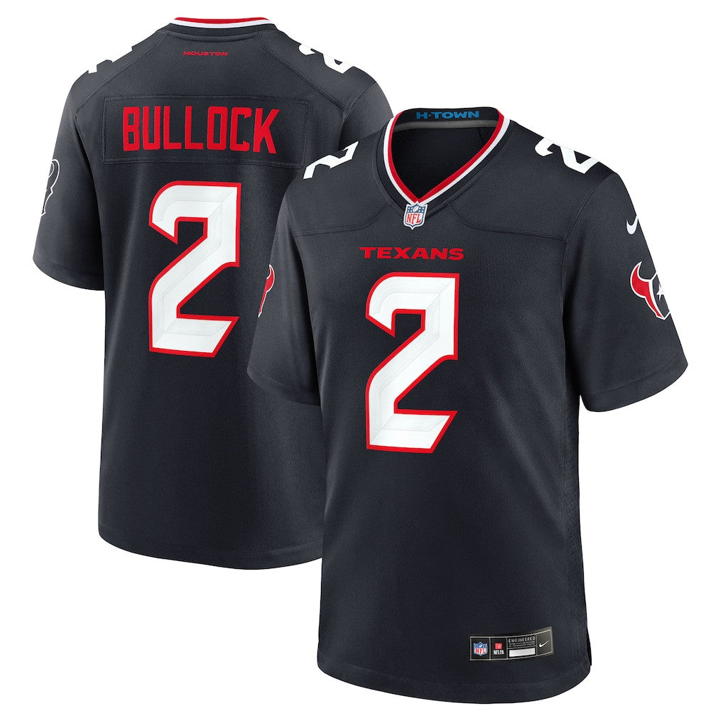 Calen Bullock 2 Houston Texans Team Game Men Jersey - Navy