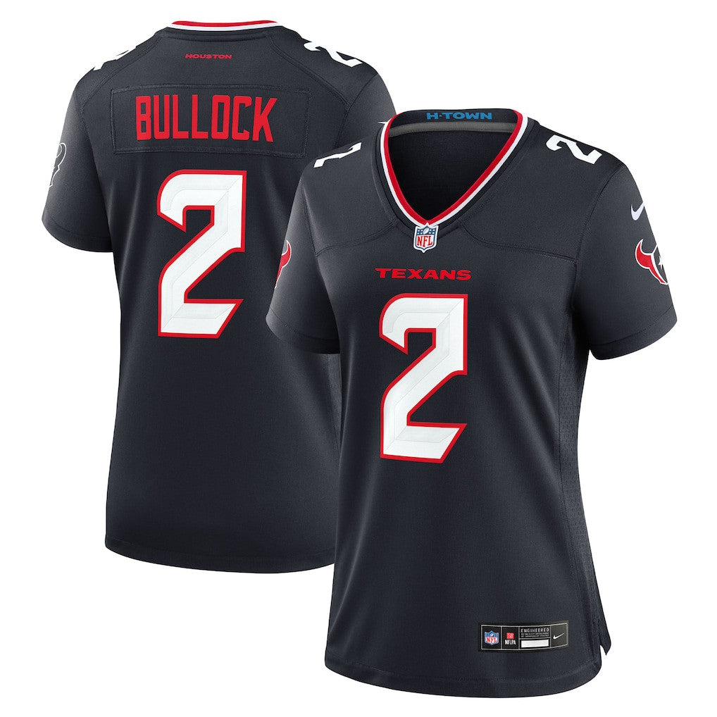Calen Bullock 2 Houston Texans Women's Team Game Jersey - Navy
