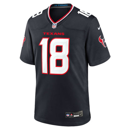 Graham Mertz 18 Houston Texans Team Game Men Jersey - Navy