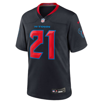 Nick Chubb 21 Houston Texans Alternate 2 Game Men Jersey - Navy