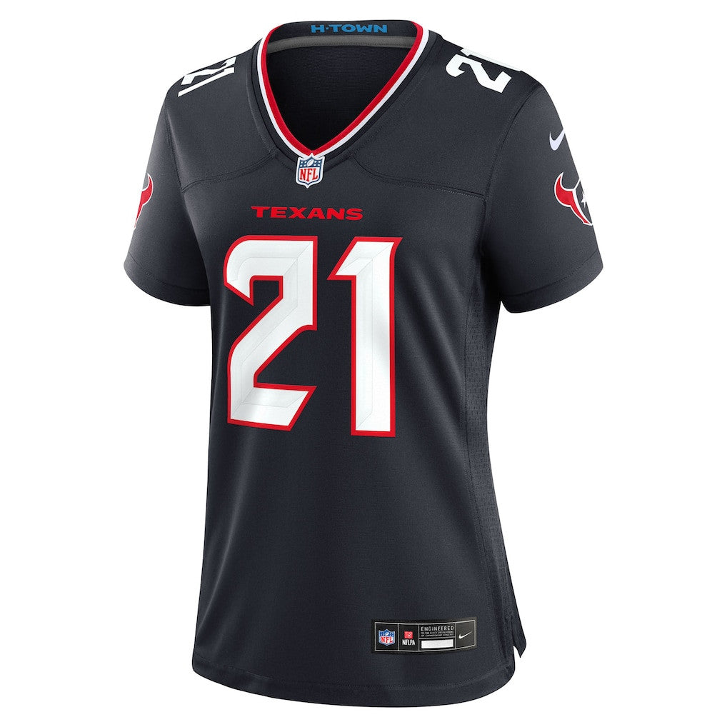 Nick Chubb 21 Houston Texans Women's Team Game Jersey - Navy