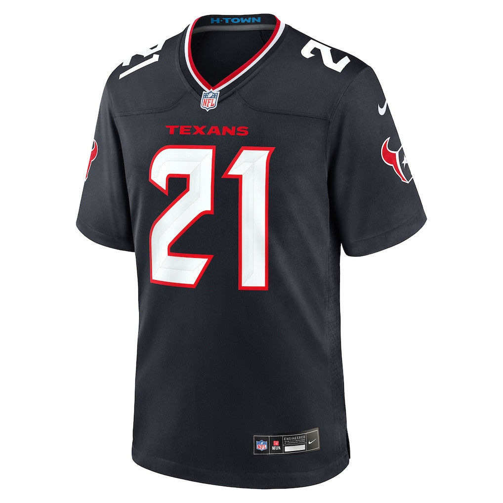 Nick Chubb 21 Houston Texans Team Game Men Jersey - Navy