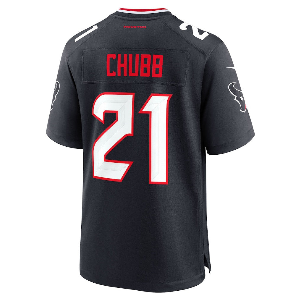 Nick Chubb 21 Houston Texans Team Game Men Jersey - Navy