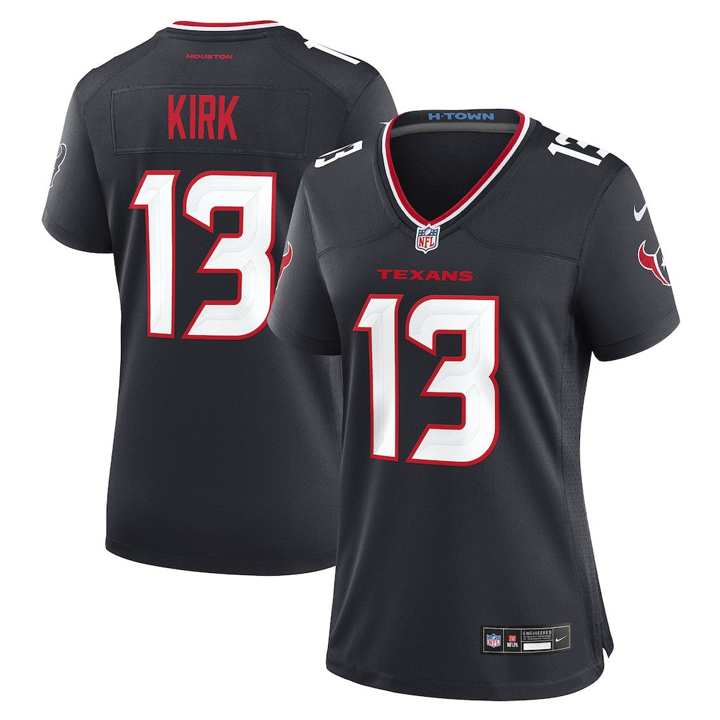 Christian Kirk 13 Houston Texans Women's Team Game Jersey - Navy