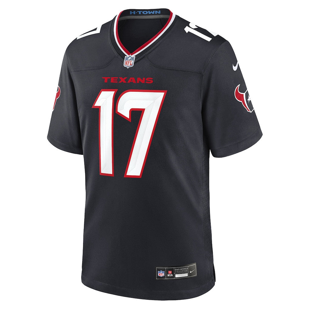 Braxton Berrios 17 Houston Texans Team Game Men Jersey - Navy