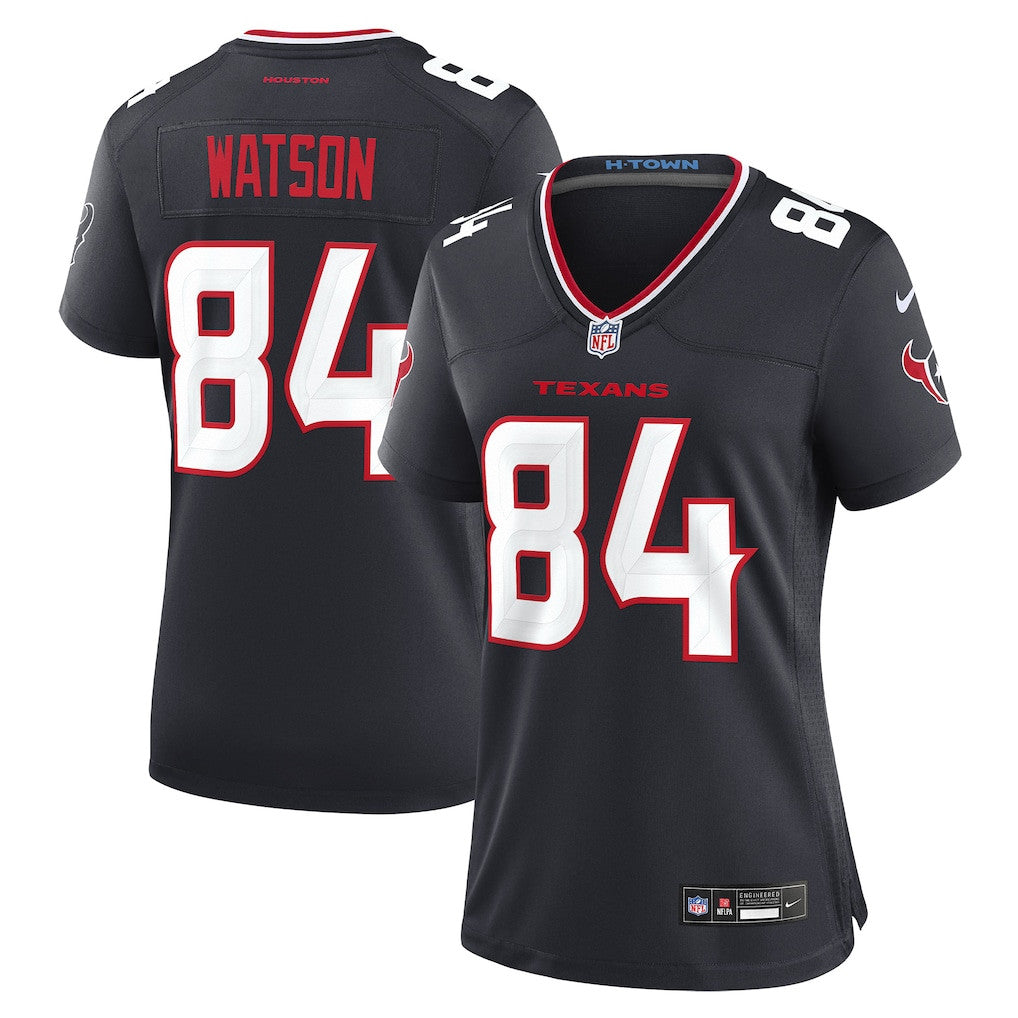 Justin Watson 84 Houston Texans Women's Team Game Jersey - Navy