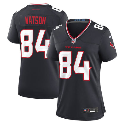 Justin Watson 84 Houston Texans Women's Team Game Jersey - Navy