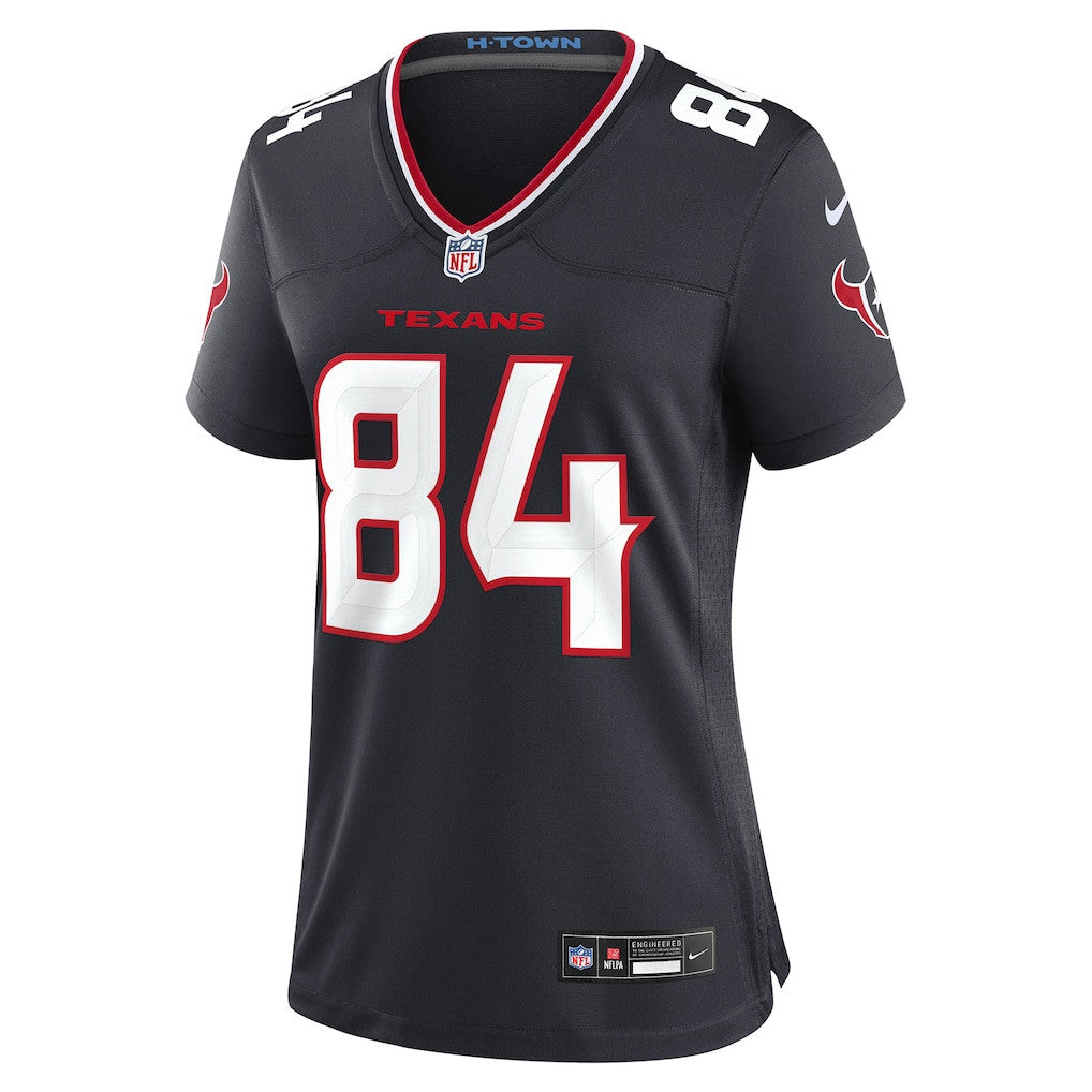 Justin Watson 84 Houston Texans Women's Team Game Jersey - Navy
