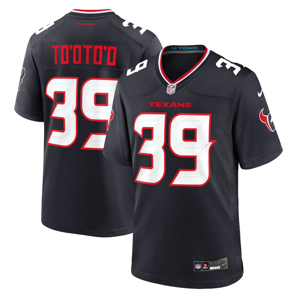 Henry To'oto'o 39 Houston Texans Team Game Men Jersey - Navy