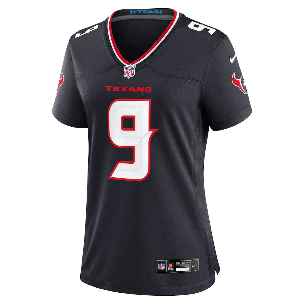 Brevin Jordan 9 Houston Texans Women's Team Game Jersey - Navy