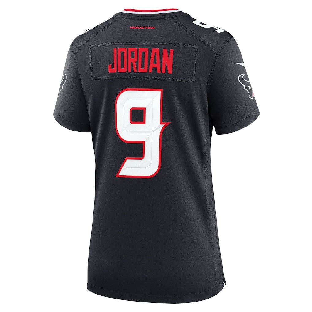 Brevin Jordan 9 Houston Texans Women's Team Game Jersey - Navy