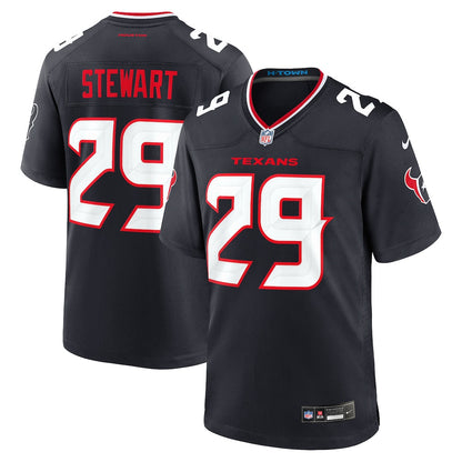 M.J. Stewart 29 Houston Texans Team Game Men Jersey - Navy