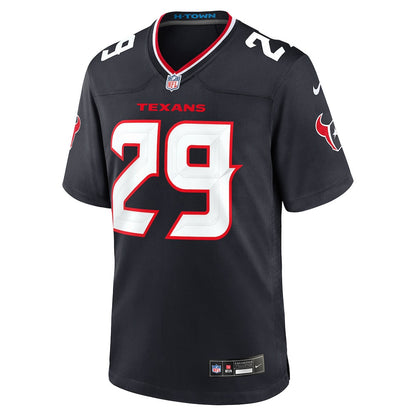 M.J. Stewart 29 Houston Texans Team Game Men Jersey - Navy