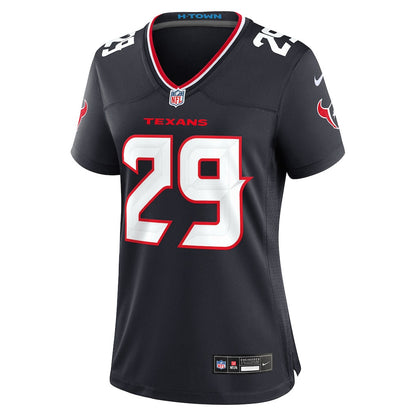 M.J. Stewart 29 Houston Texans Women's Team Game Jersey - Navy