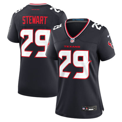M.J. Stewart 29 Houston Texans Women's Team Game Jersey - Navy