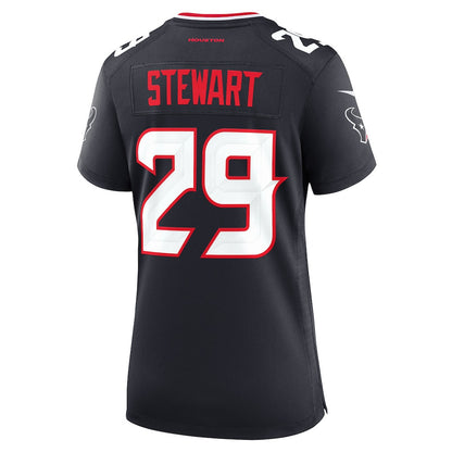 M.J. Stewart 29 Houston Texans Women's Team Game Jersey - Navy