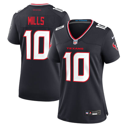 Davis Mills 10 Houston Texans Women's Team Game Jersey - Navy