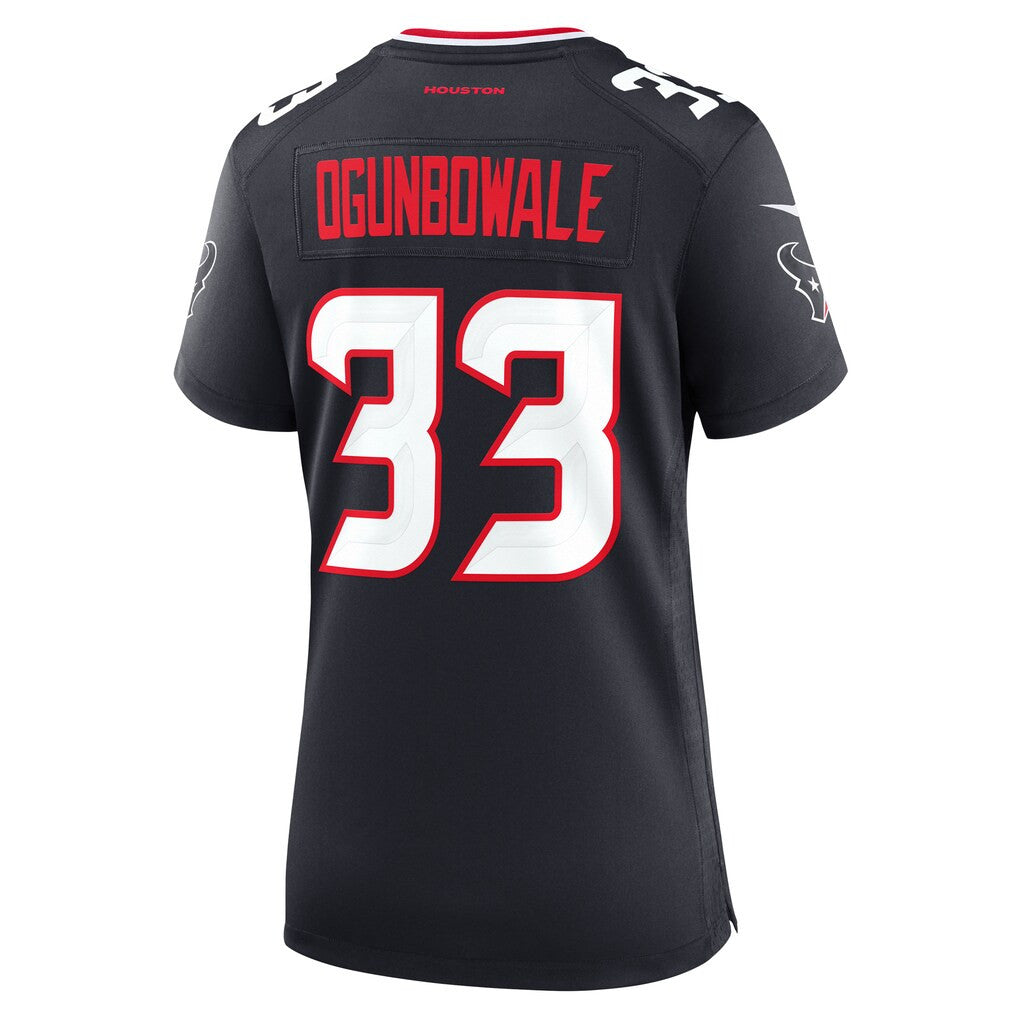 Dare Ogunbowale 33 Houston Texans Women's Team Game Jersey - Navy
