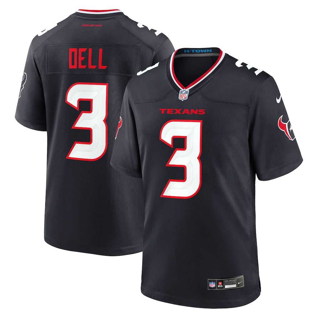 Tank Dell 3 Houston Texans Team Game Men Jersey - Navy