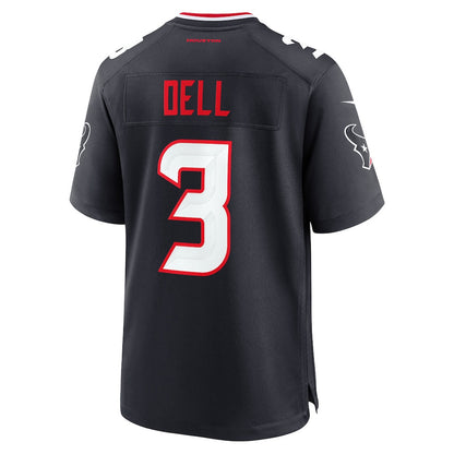 Tank Dell 3 Houston Texans Team Game Men Jersey - Navy
